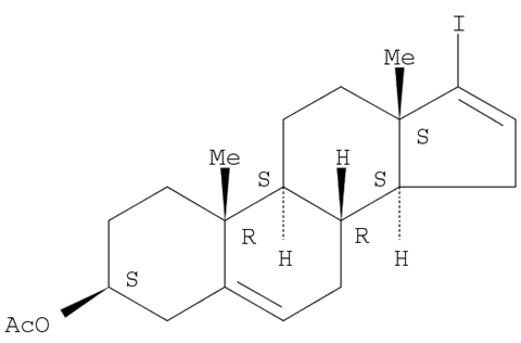 17-Iodoandrosta-5,16-dien-3beta-ol 3-acetate