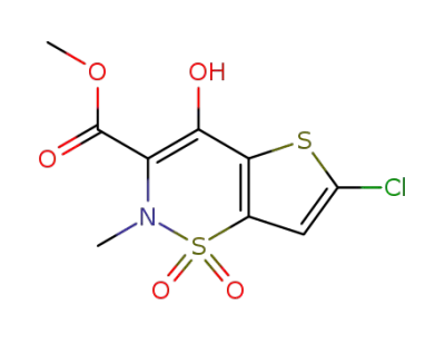 methyl 6-chloro-4-hydroxy-2-methyl-2H-thieno[2,3-e]-1,2-thiazine-3-carboxylate 1,1-dioxide
