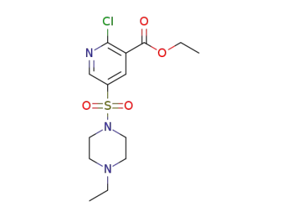 Ethyl 2-chloro-5-(4-ethyl-1-piperazinylsulfonyl) nicotinoate