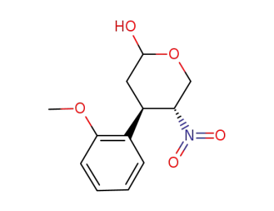 (4R,5R)-4-(2-methoxyphenyl)-5-nitrotetrahydro-2H-pyran-2-ol
