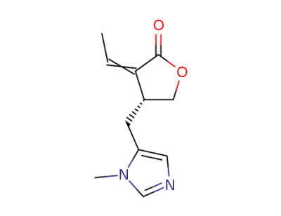 (R)-3-ethylidene-4-[(1-methylimidazol-5-yl)methyl]tetrahydrofuran-2-one