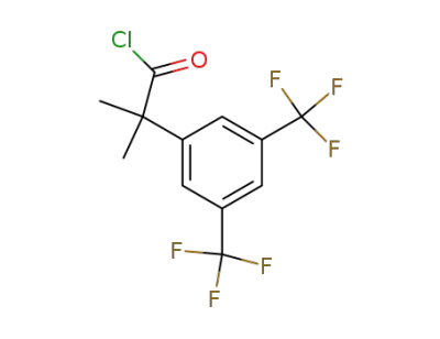 2-(3,5-bis-trifluoromethyl-phenyl)-2-methyl-propionyl chloride