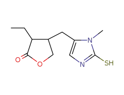 3-ethyl-dihydro-4-[(1-methyl-1H-2-mercaptoimidazol-5-yl)methyl]-2(3H)-furanone
